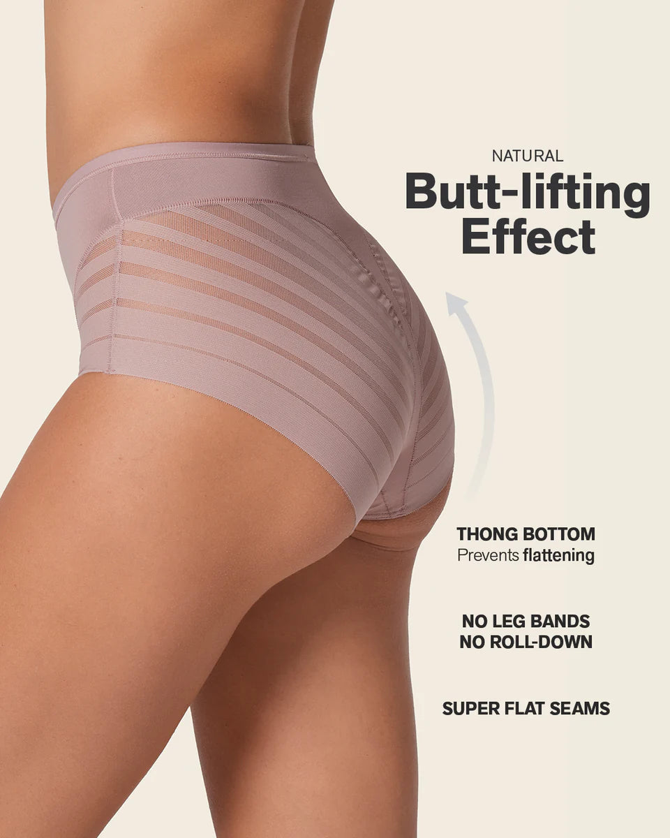 Stripe Undetectable Lace Classic Shaper Panty