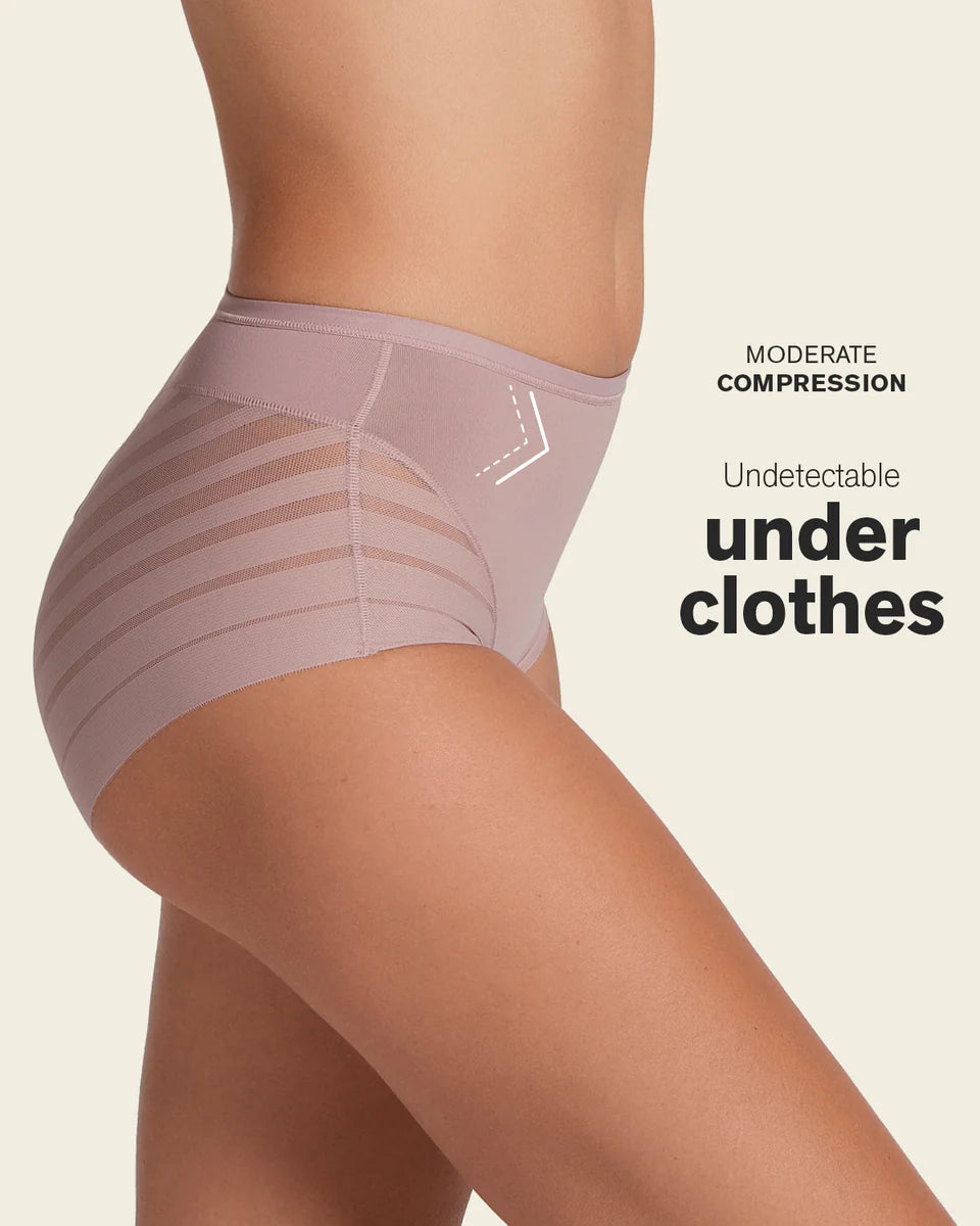 Stripe Undetectable Lace Classic Shaper Panty