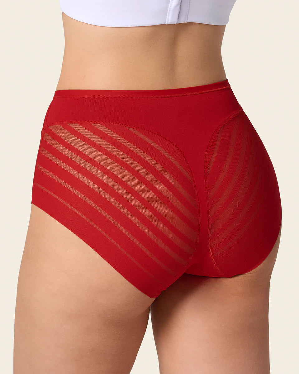 Stripe Undetectable Lace Classic Shaper Panty