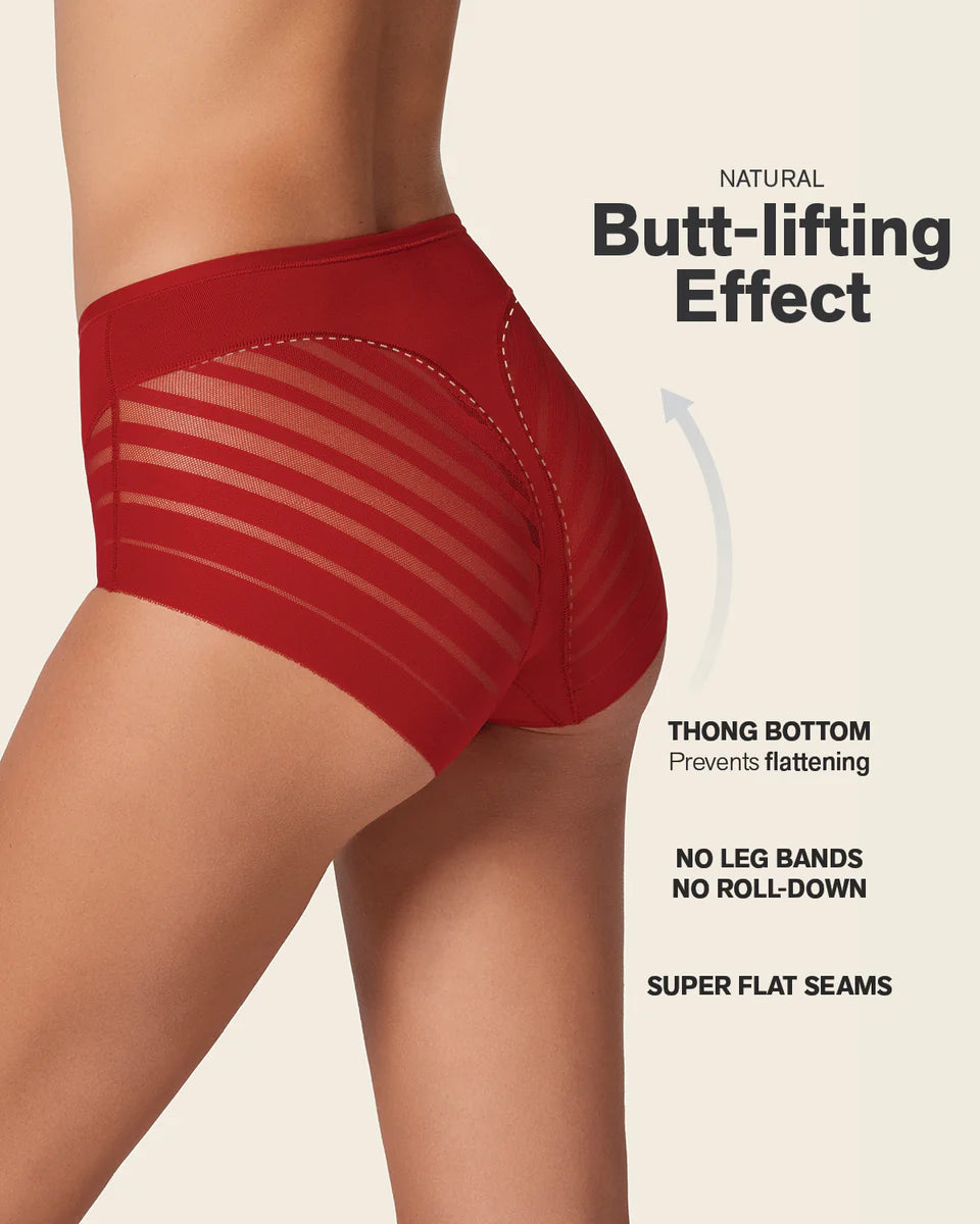 Stripe Undetectable Lace Classic Shaper Panty