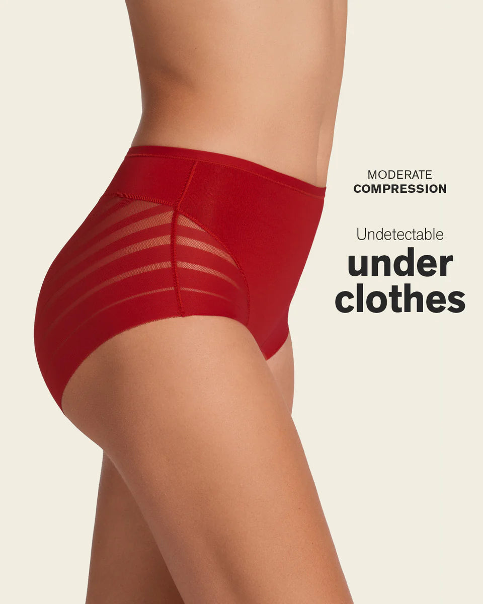 Stripe Undetectable Lace Classic Shaper Panty