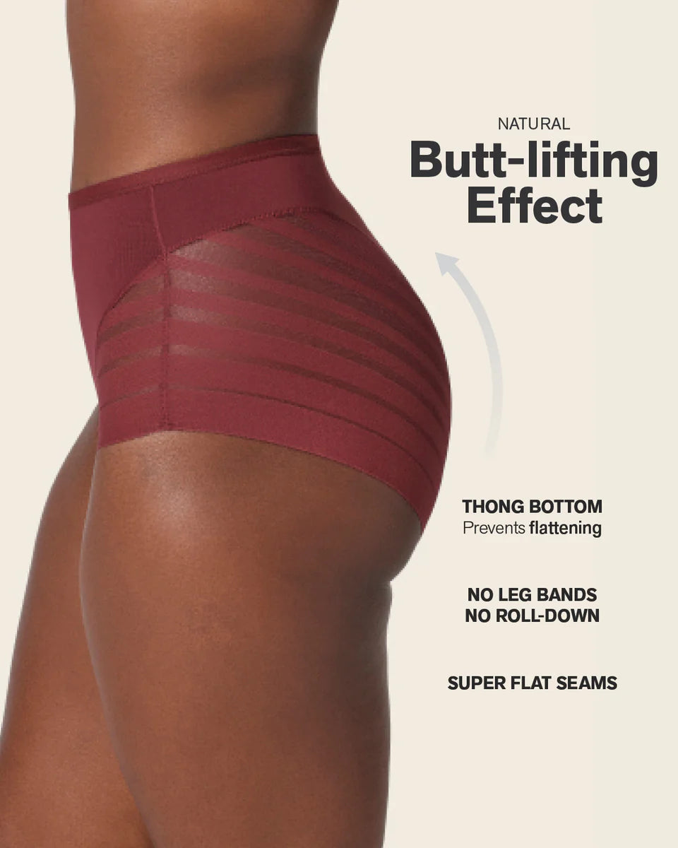 Stripe Undetectable Lace Classic Shaper Panty