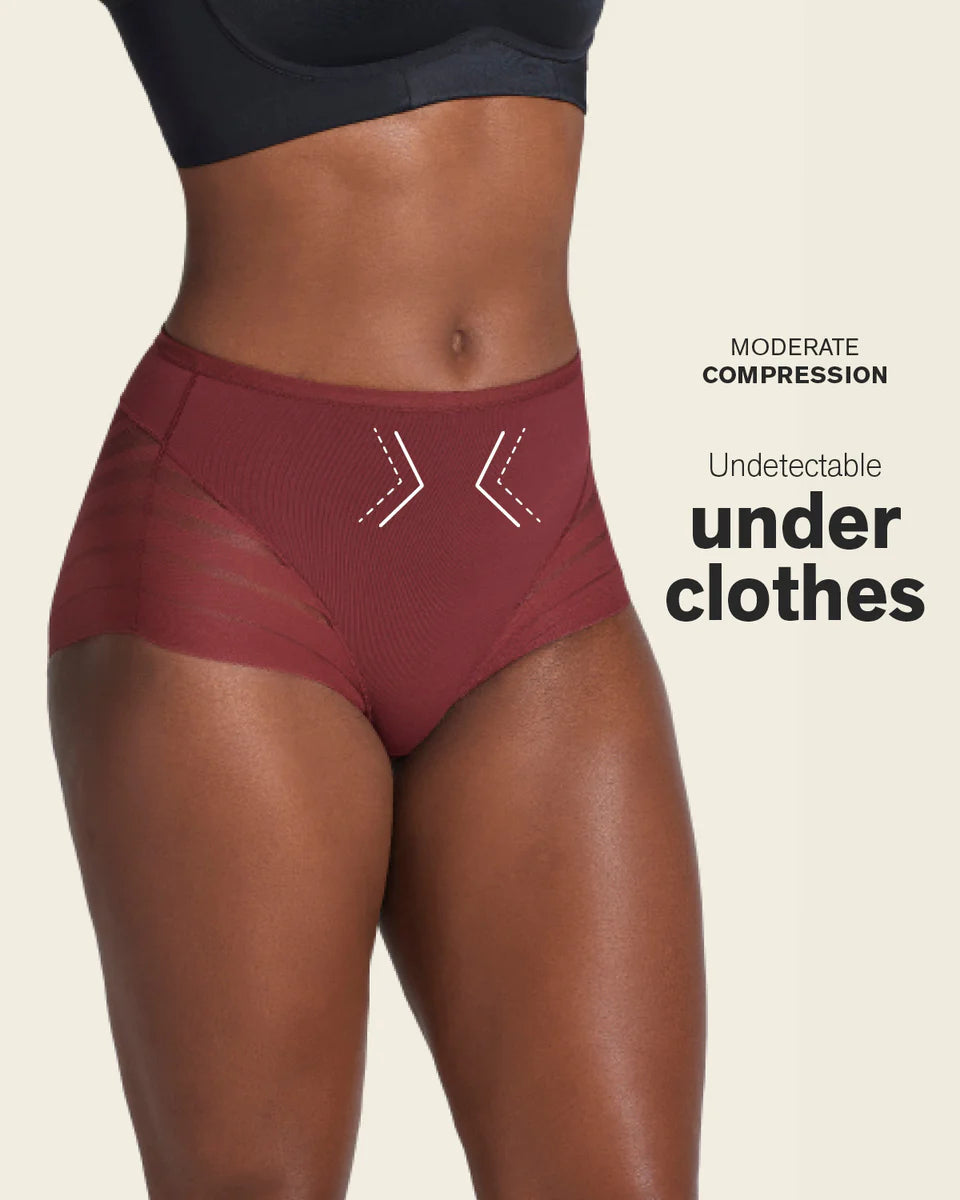 Stripe Undetectable Lace Classic Shaper Panty