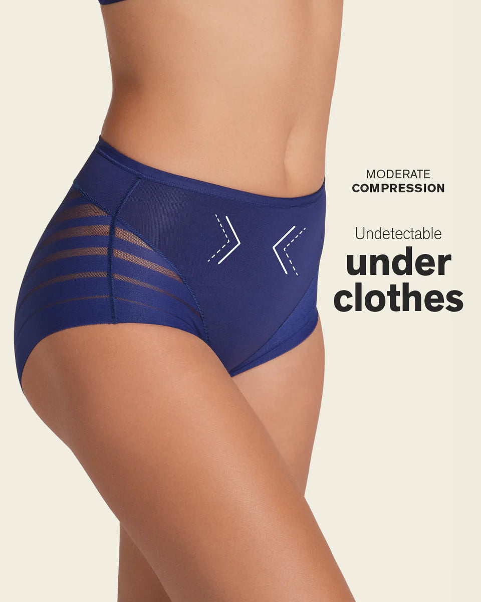 Stripe Undetectable Lace Classic Shaper Panty