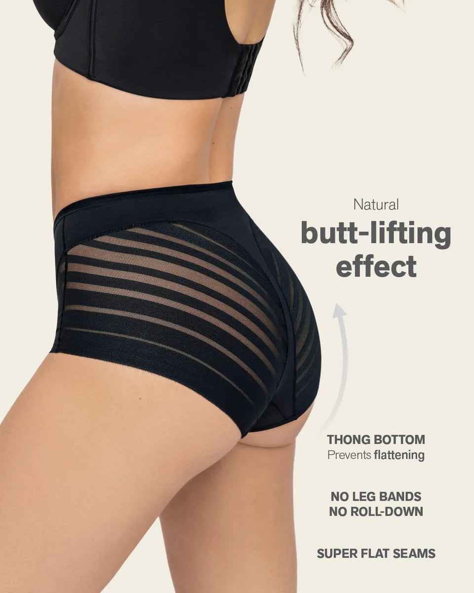 Stripe Undetectable Lace Classic Shaper Panty