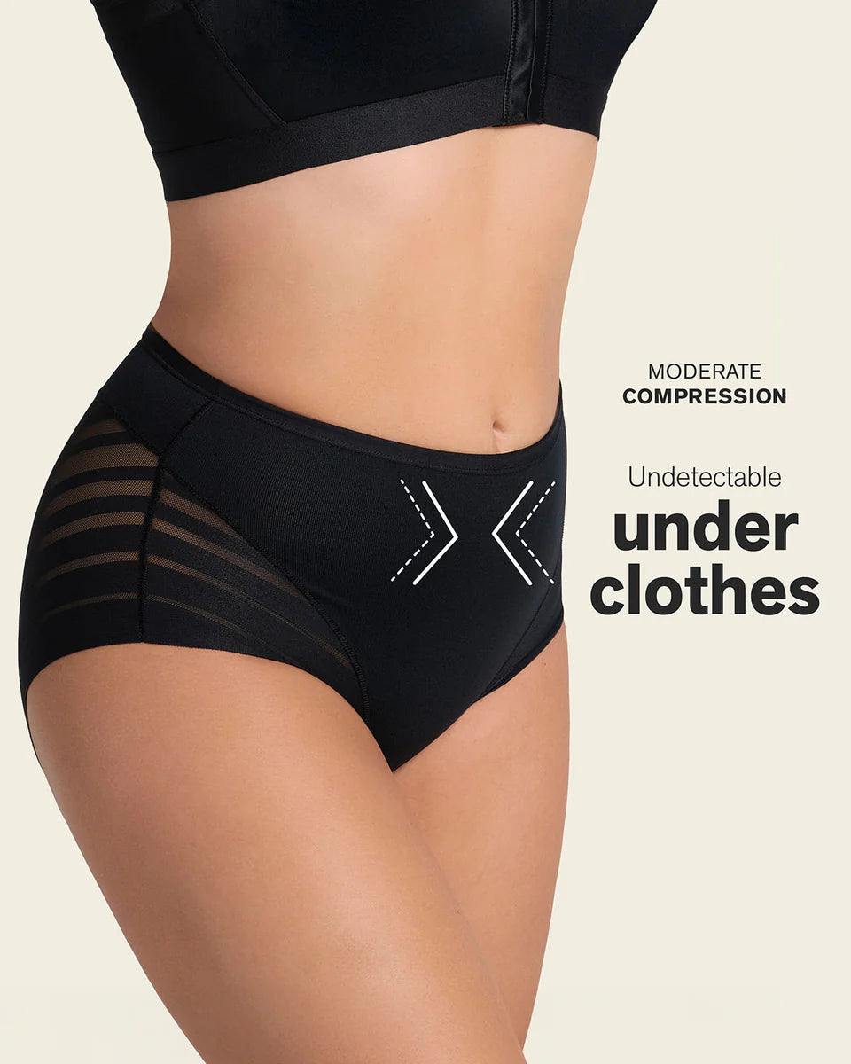 Stripe Undetectable Lace Classic Shaper Panty