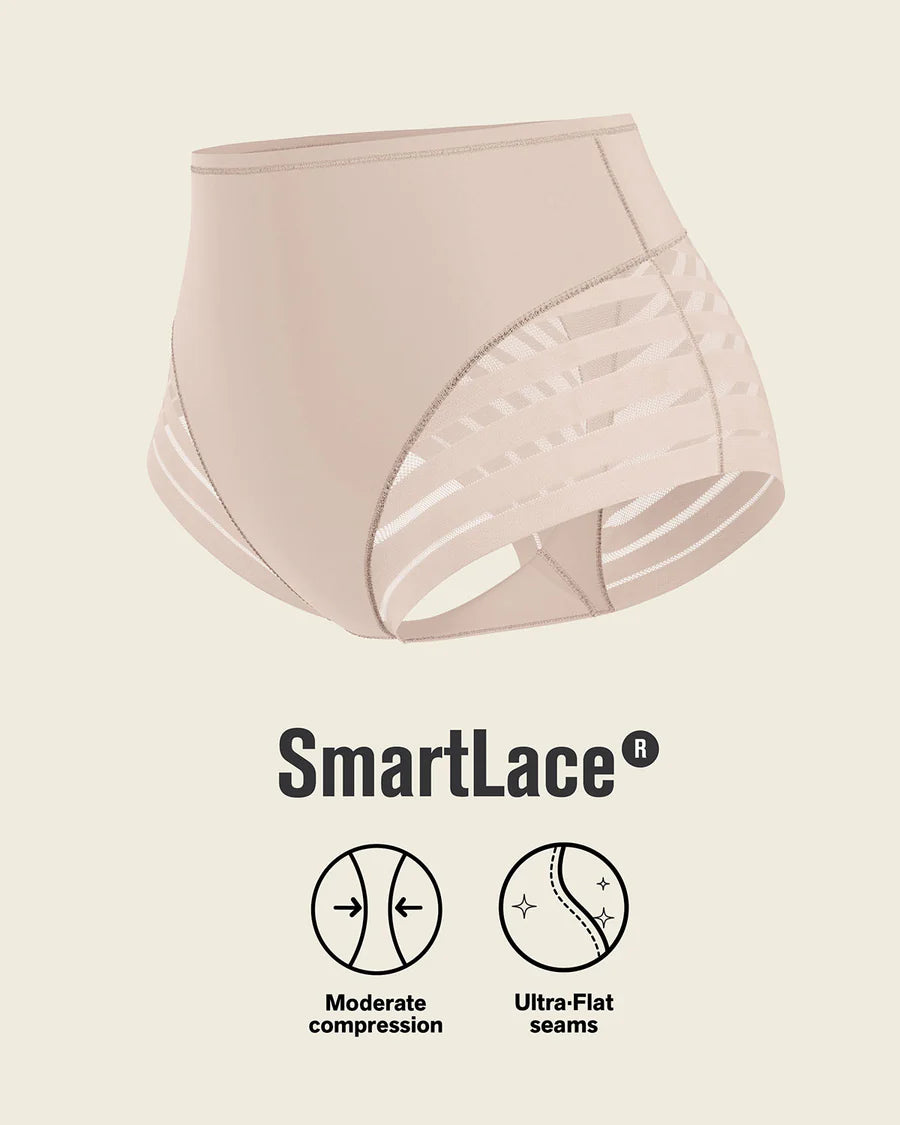Stripe Undetectable Lace Classic Shaper Panty