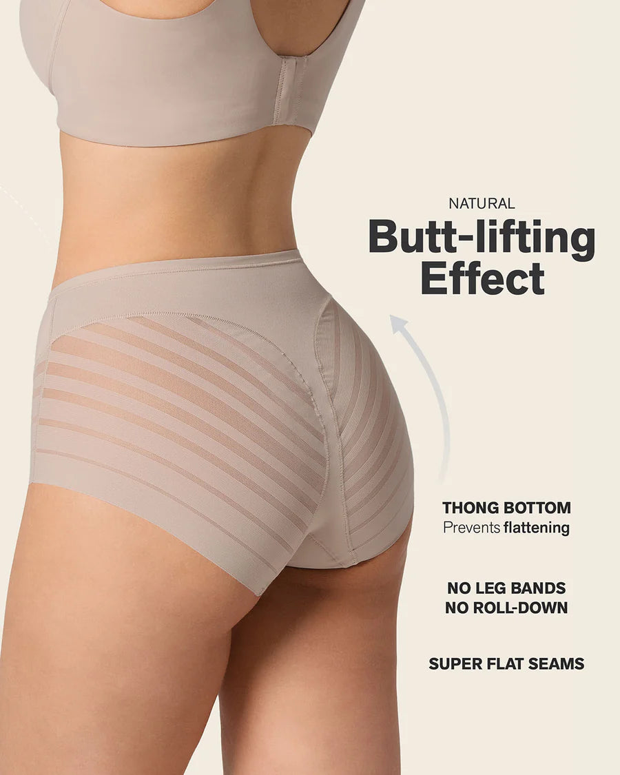 Stripe Undetectable Lace Classic Shaper Panty