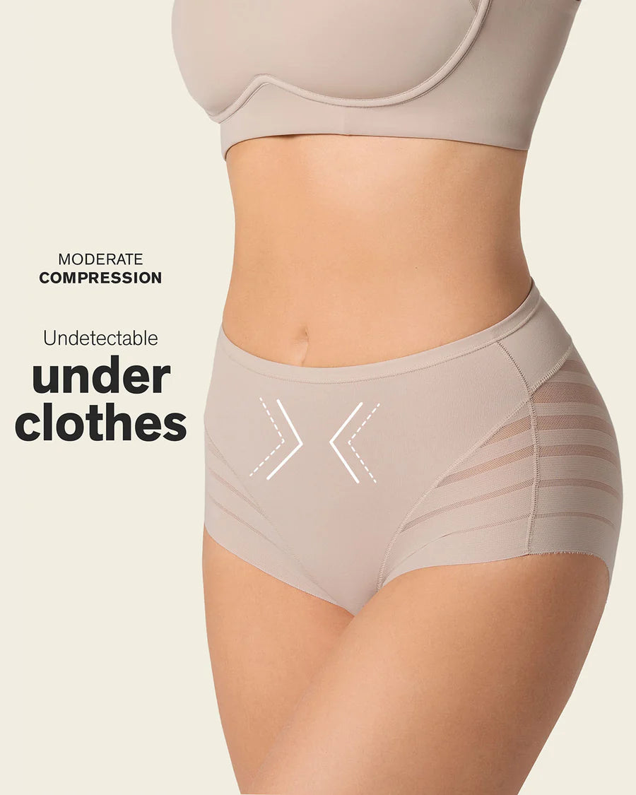 Stripe Undetectable Lace Classic Shaper Panty