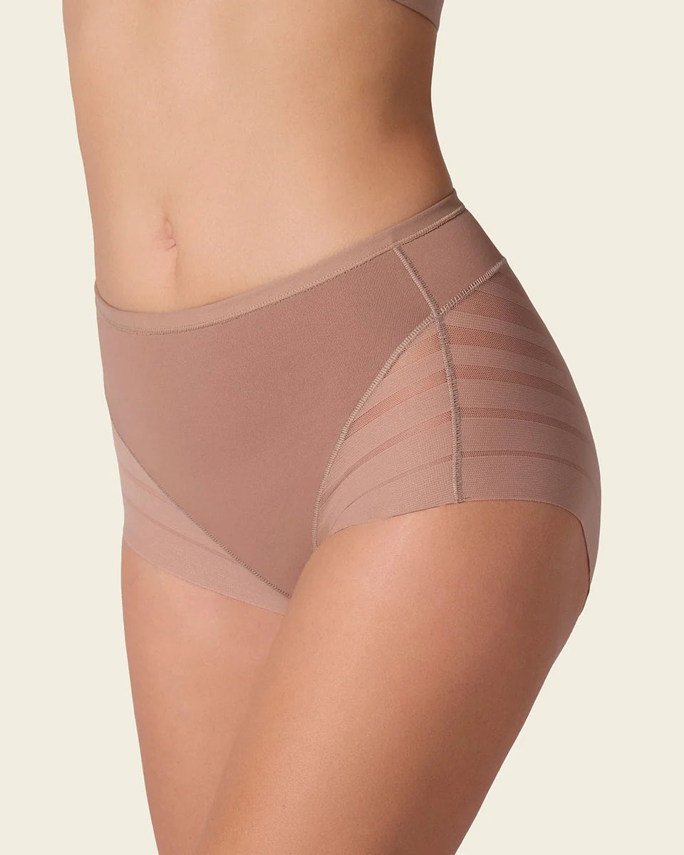 Stripe Undetectable Lace Classic Shaper Panty