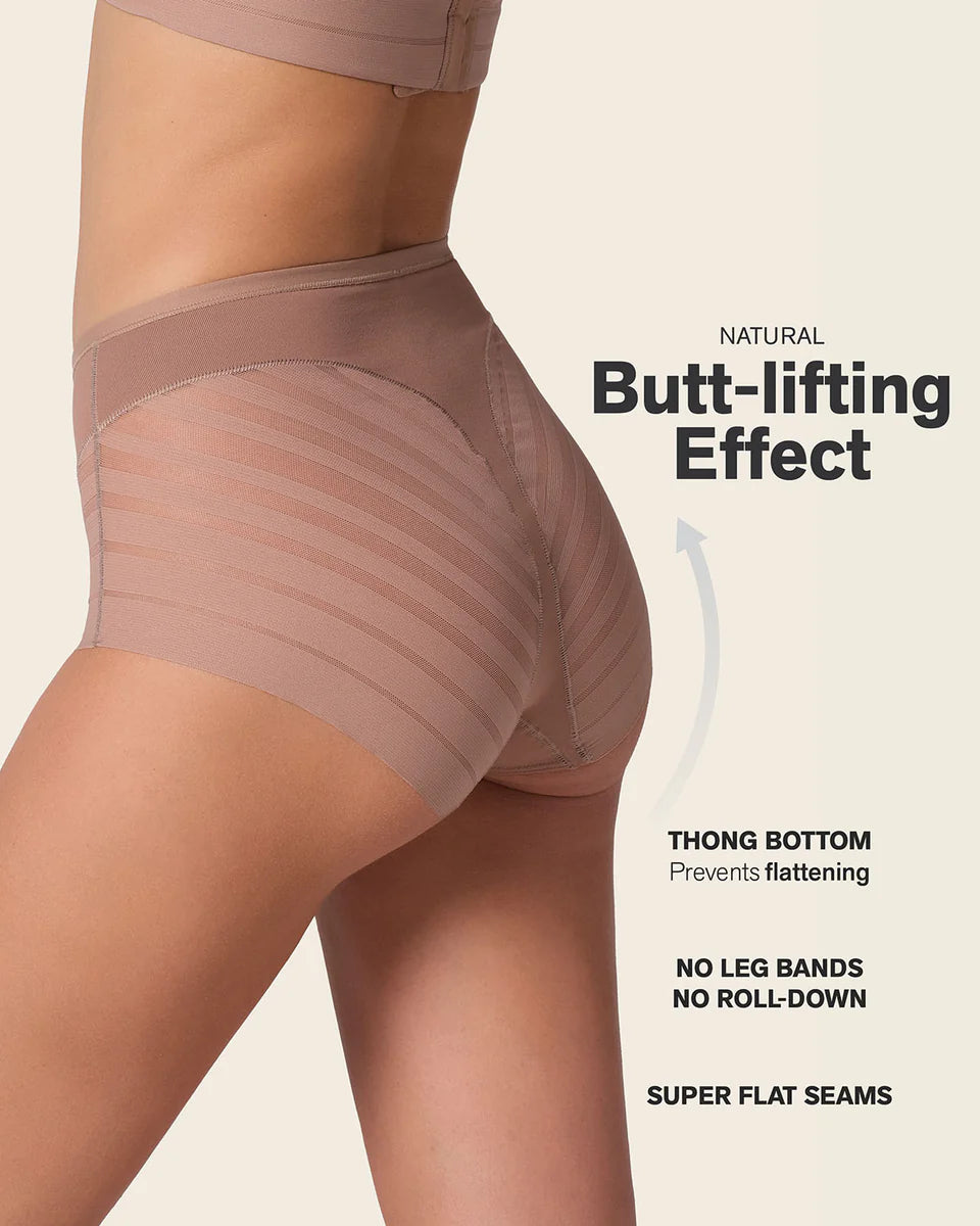 Stripe Undetectable Lace Classic Shaper Panty