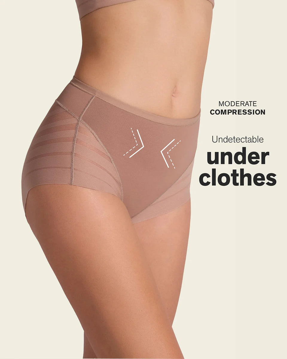Stripe Undetectable Lace Classic Shaper Panty