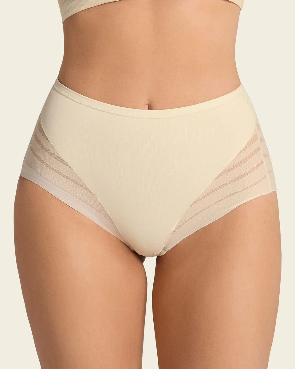 Stripe Undetectable Lace Classic Shaper Panty