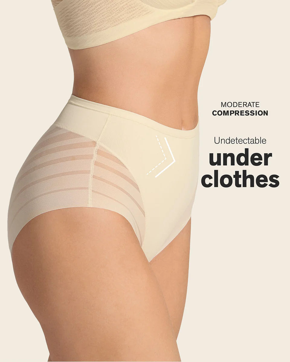 Stripe Undetectable Lace Classic Shaper Panty