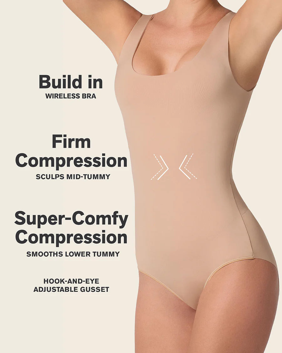 Plunge Classic Sleeveless Shaper Bodysuit