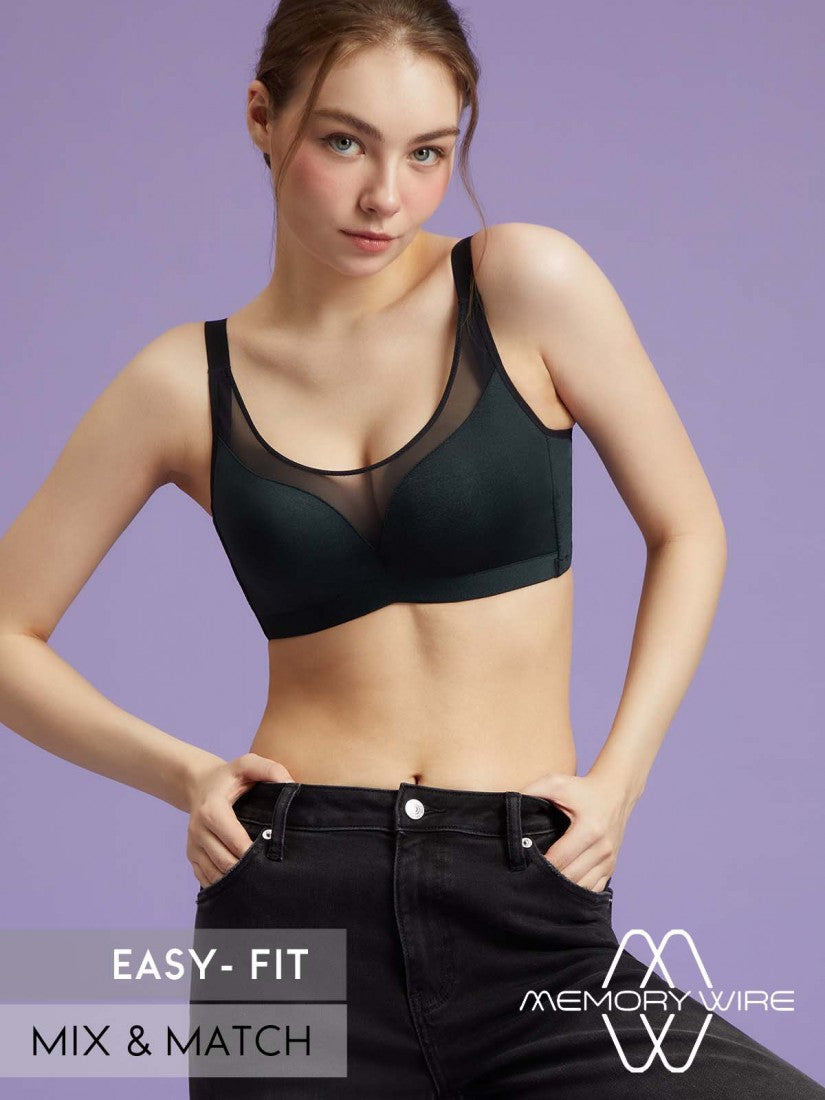 NiTi Shape-Memory Wire Moulded Full Cup Bra (Cup D-E)