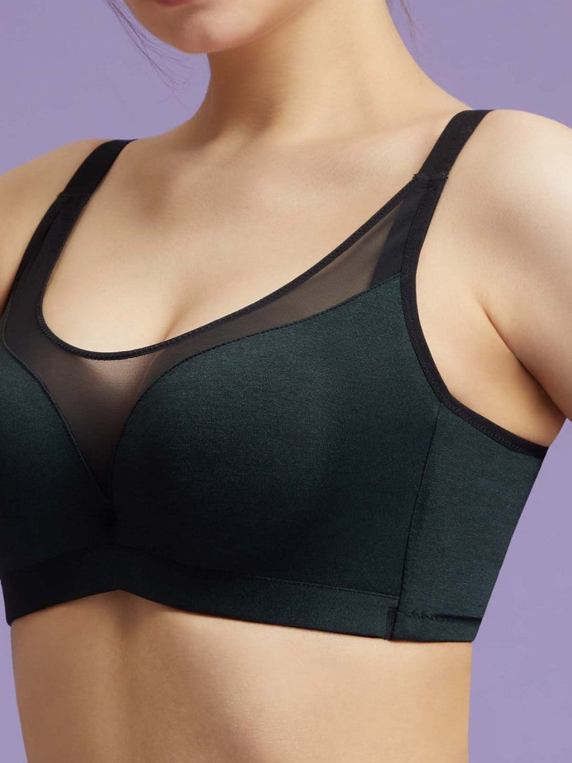 NiTi Shape-Memory Wire Moulded Full Cup Bra (Cup D-E)
