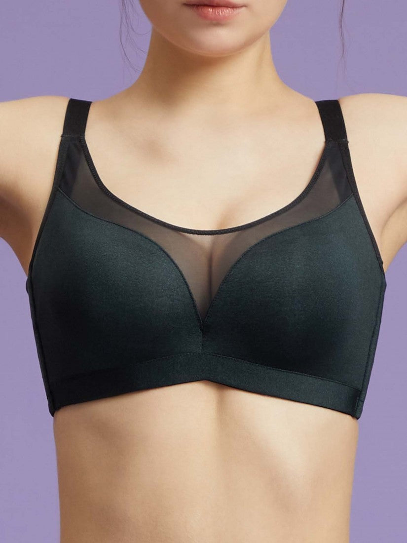 NiTi Shape-Memory Wire Moulded Full Cup Bra (Cup D-E)