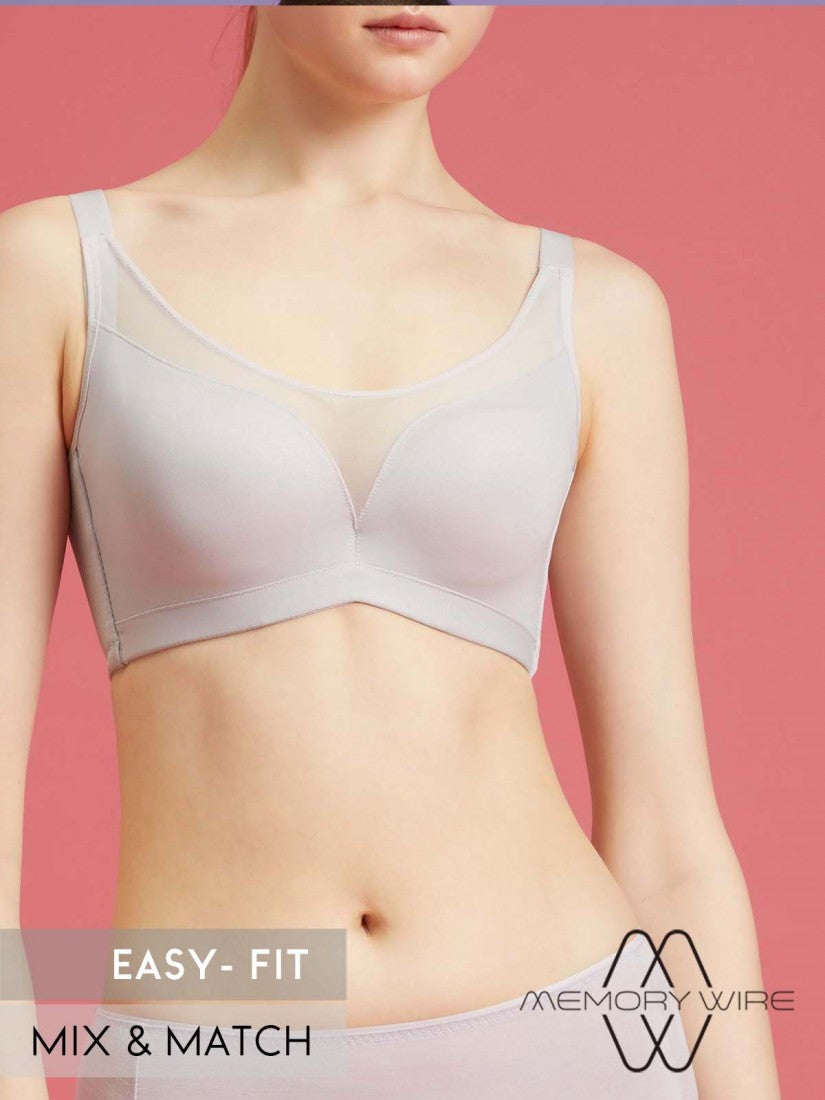 NiTi Shape-Memory Wire Moulded Full Cup Bra (Cup D-E)