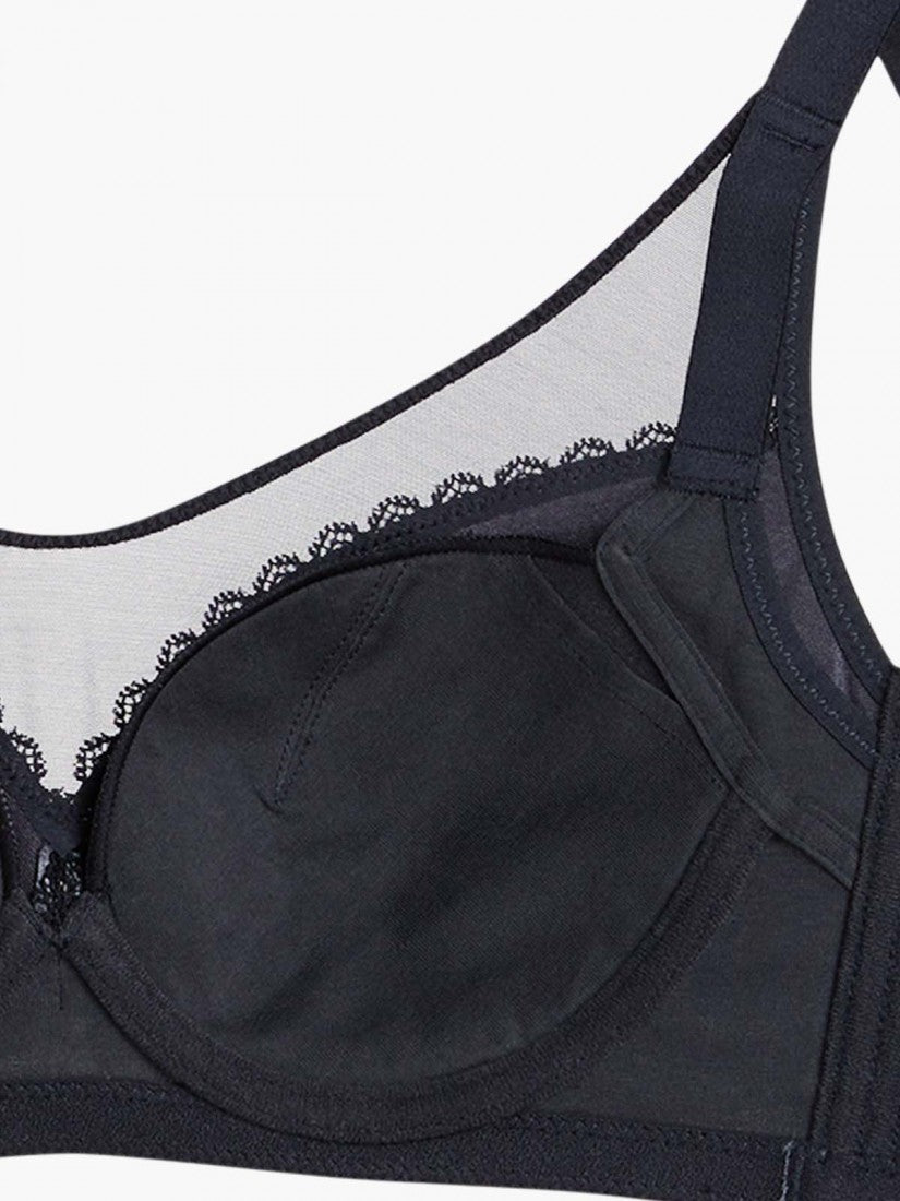 NiTi Shape-Memory Wire Moulded Full Cup Bra (Cup F-G)