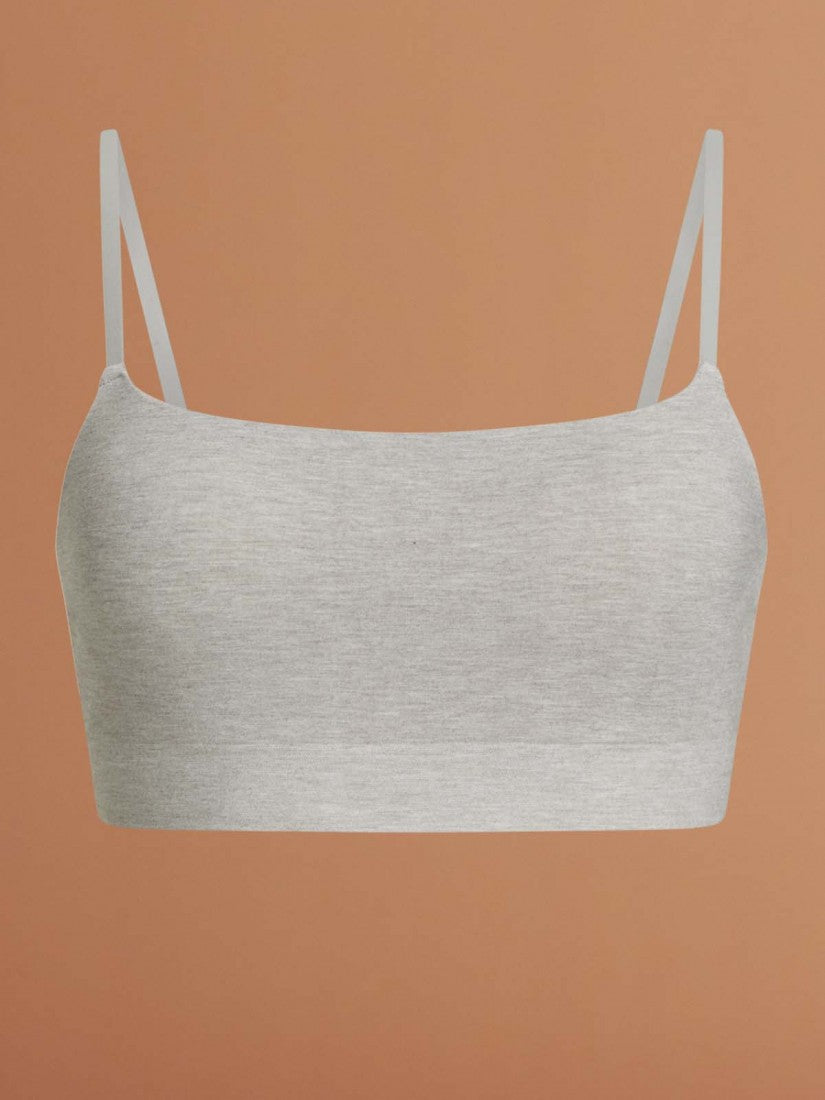 Seamless Cotton Moulded Scoop Wireless Bralette (Cup B-C)