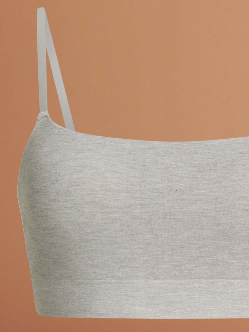 Seamless Cotton Moulded Scoop Wireless Bralette (Cup B-C)