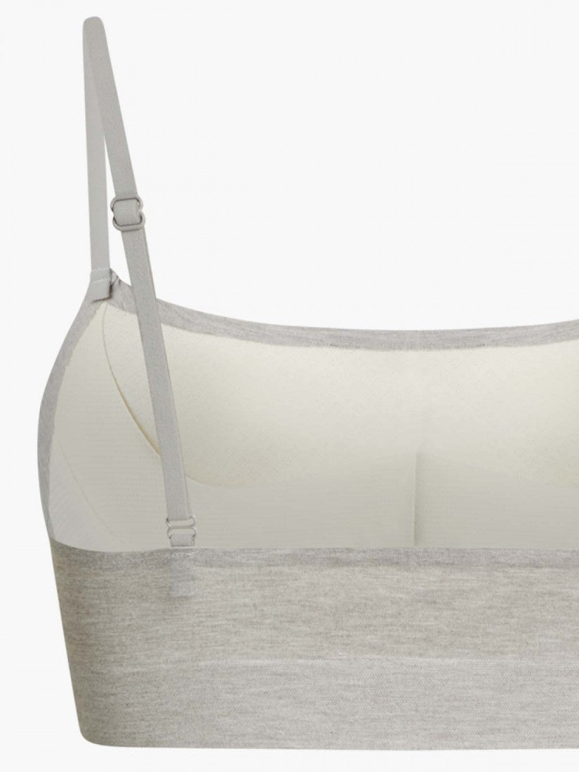 Seamless Cotton Moulded Scoop Wireless Bralette (Cup B-C)