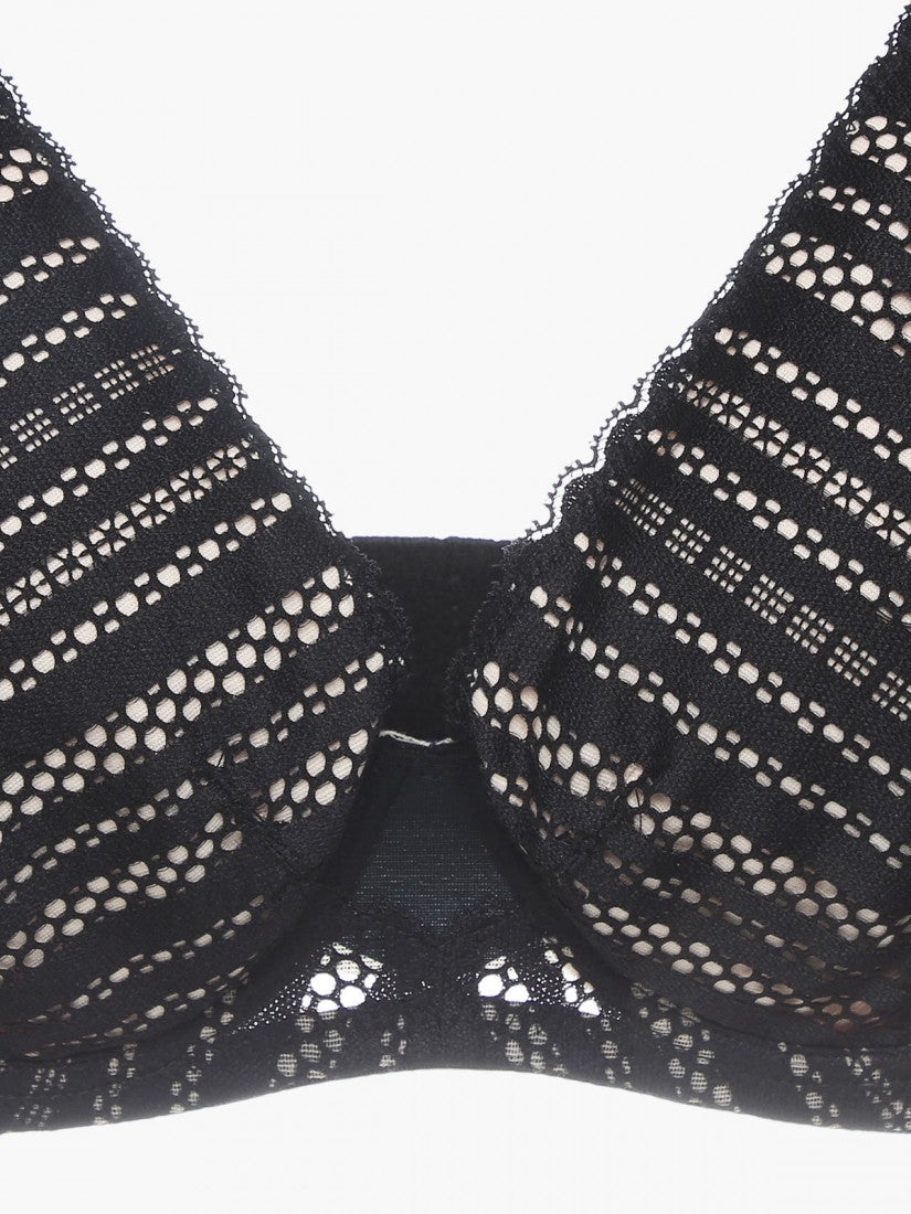 NiTi Shape-Memory Wire Non-padded Full Cup Bra (Cup D-E)