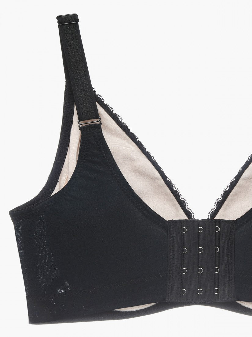 NiTi Shape-Memory Wire Non-padded Full Cup Bra (Cup D-E)