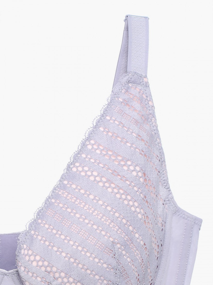 NiTi Shape-Memory Wire Non-padded Full Cup Bra (Cup D-E)