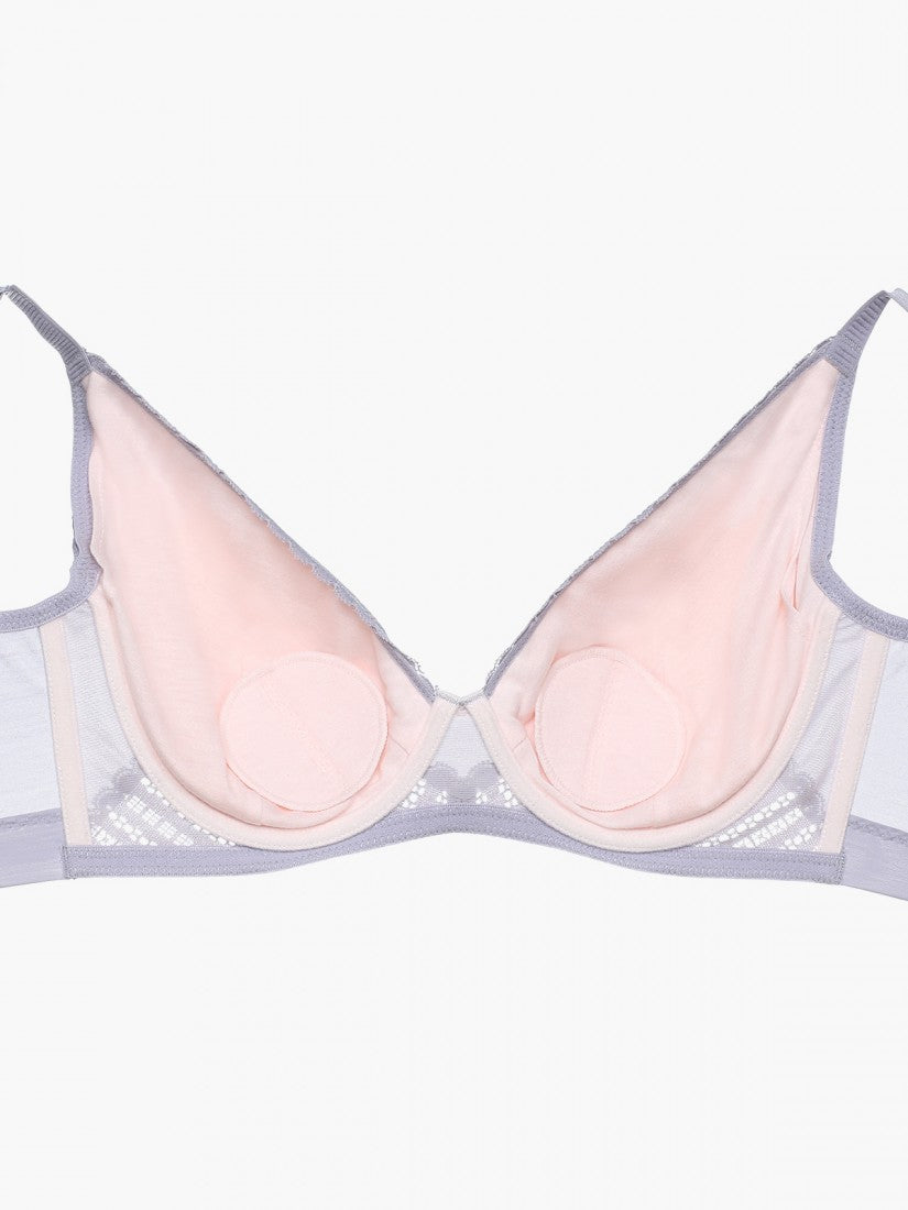 NiTi Shape-Memory Wire Non-padded Full Cup Bra (Cup D-E)
