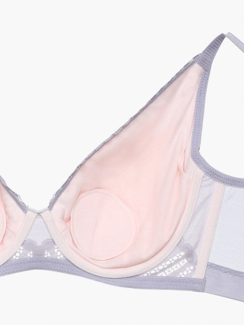 NiTi Shape-Memory Wire Non-padded Full Cup Bra (Cup D-E)