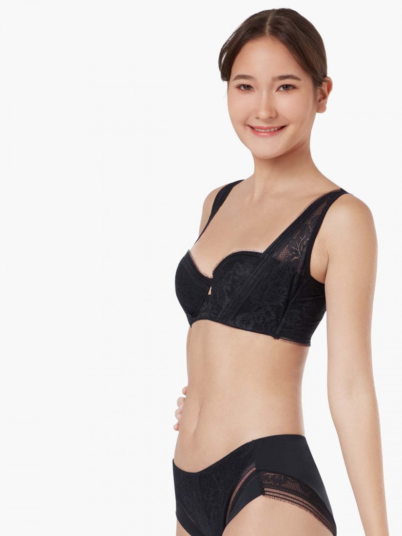NiTi Shape-Memory Wire Lace Moulded Demi Bra (Cup A-B)
