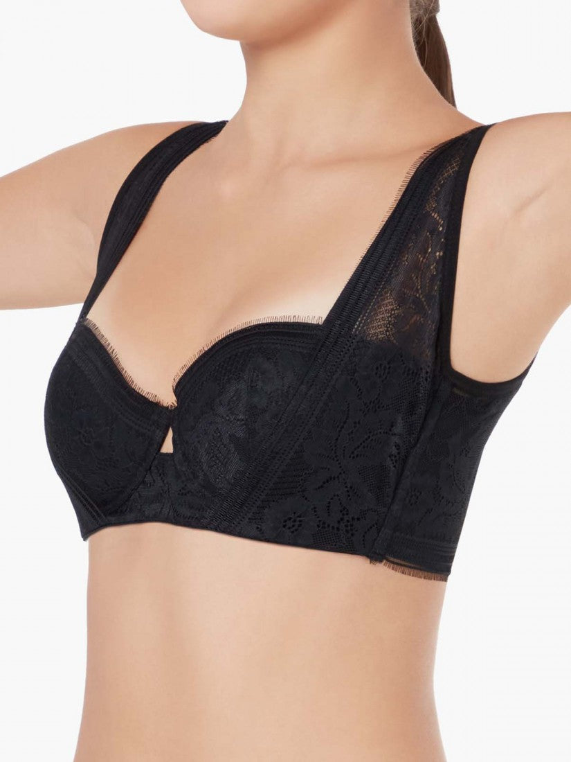 NiTi Shape-Memory Wire Lace Moulded Demi Bra (Cup A-B)