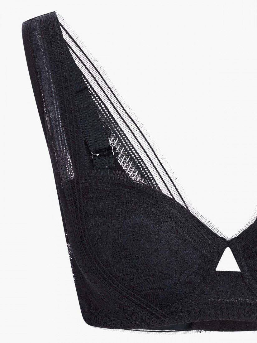 NiTi Shape-Memory Wire Lace Moulded Demi Bra (Cup A-B)