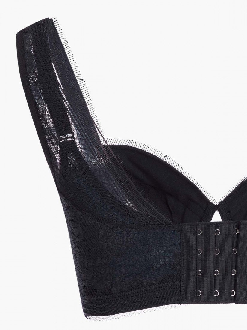 NiTi Shape-Memory Wire Lace Moulded Demi Bra (Cup A-B)