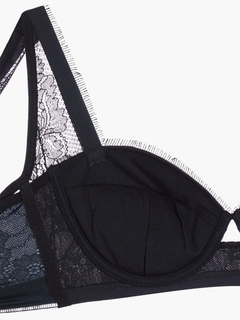 NiTi Shape-Memory Wire Lace Moulded Demi Bra (Cup A-B)