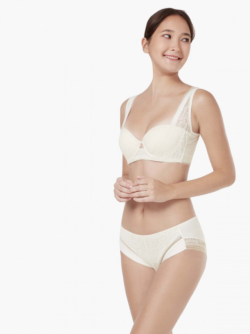 NiTi Shape-Memory Wire Lace Moulded Demi Bra (Cup A-B)