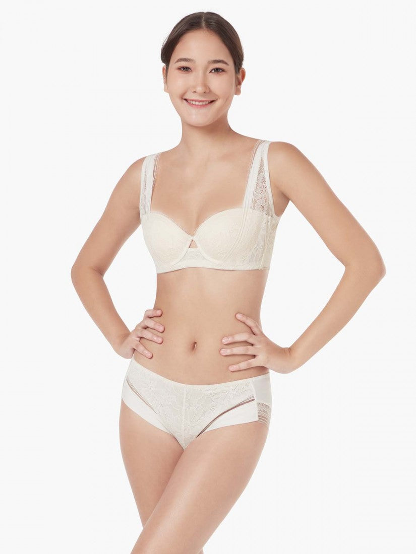 NiTi Shape-Memory Wire Lace Moulded Demi Bra (Cup A-B)