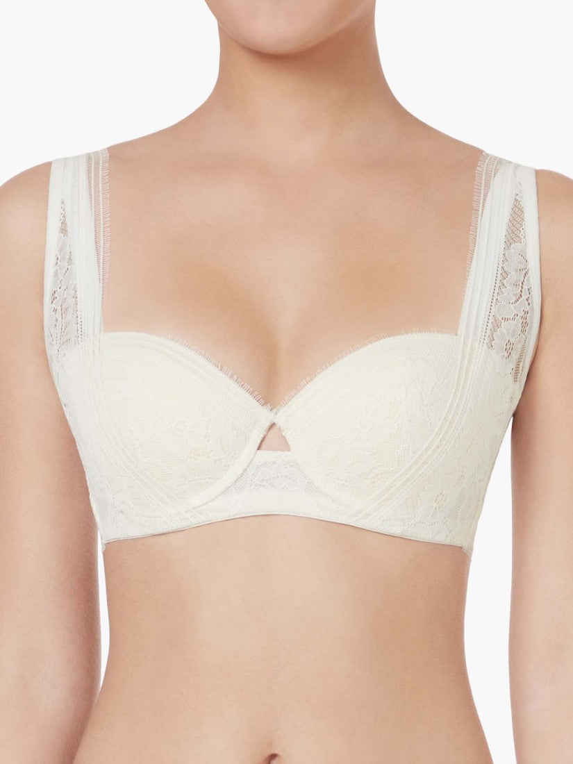 NiTi Shape-Memory Wire Lace Moulded Demi Bra (Cup A-B)