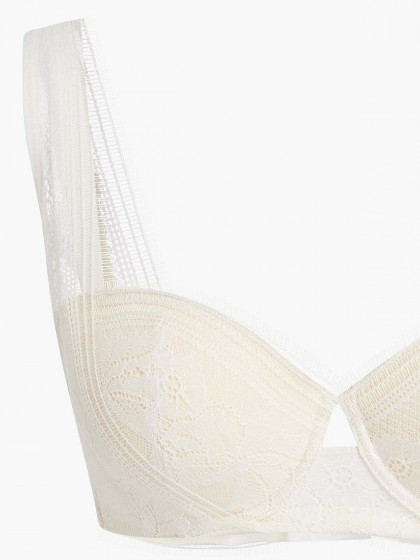 NiTi Shape-Memory Wire Lace Moulded Demi Bra (Cup A-B)