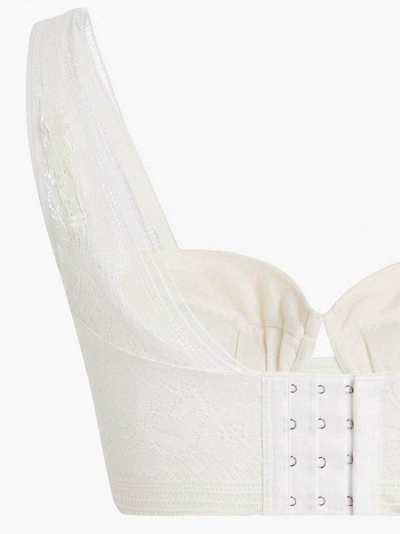 NiTi Shape-Memory Wire Lace Moulded Demi Bra (Cup A-B)