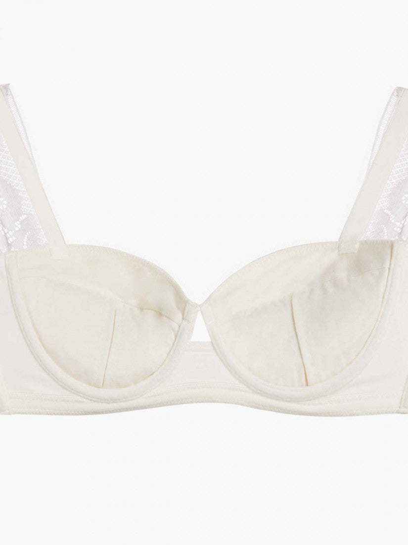 NiTi Shape-Memory Wire Lace Moulded Demi Bra (Cup A-B)