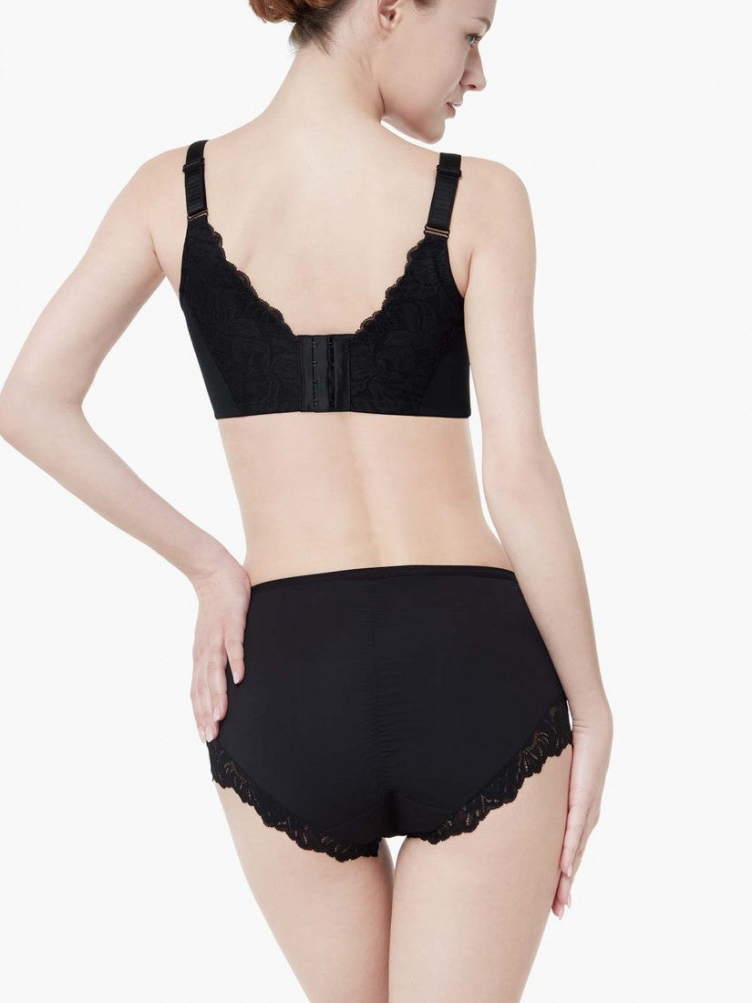 Lace Trimmed Midi Lite-control Brief