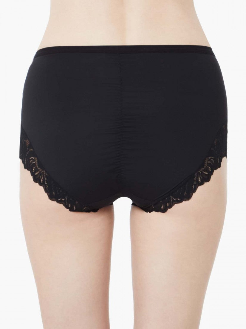 Lace Trimmed Midi Lite-control Brief