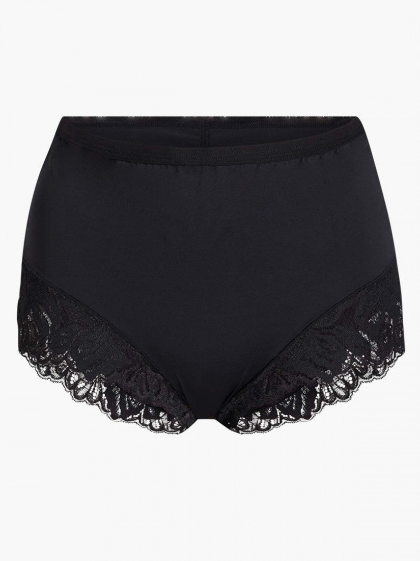 Lace Trimmed Midi Lite-control Brief