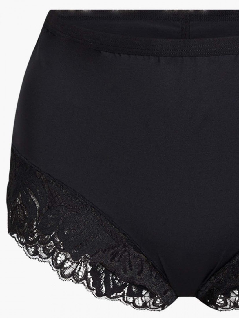 Lace Trimmed Midi Lite-control Brief