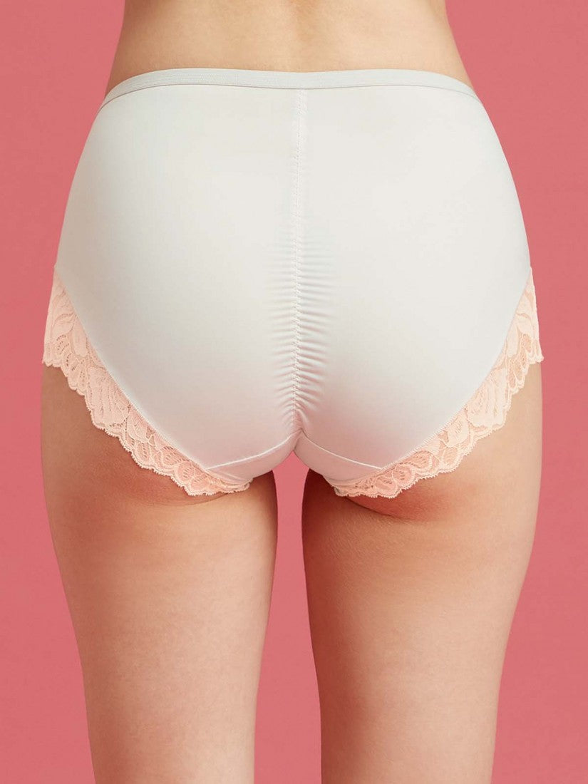 Lace Trimmed Midi Lite-control Brief