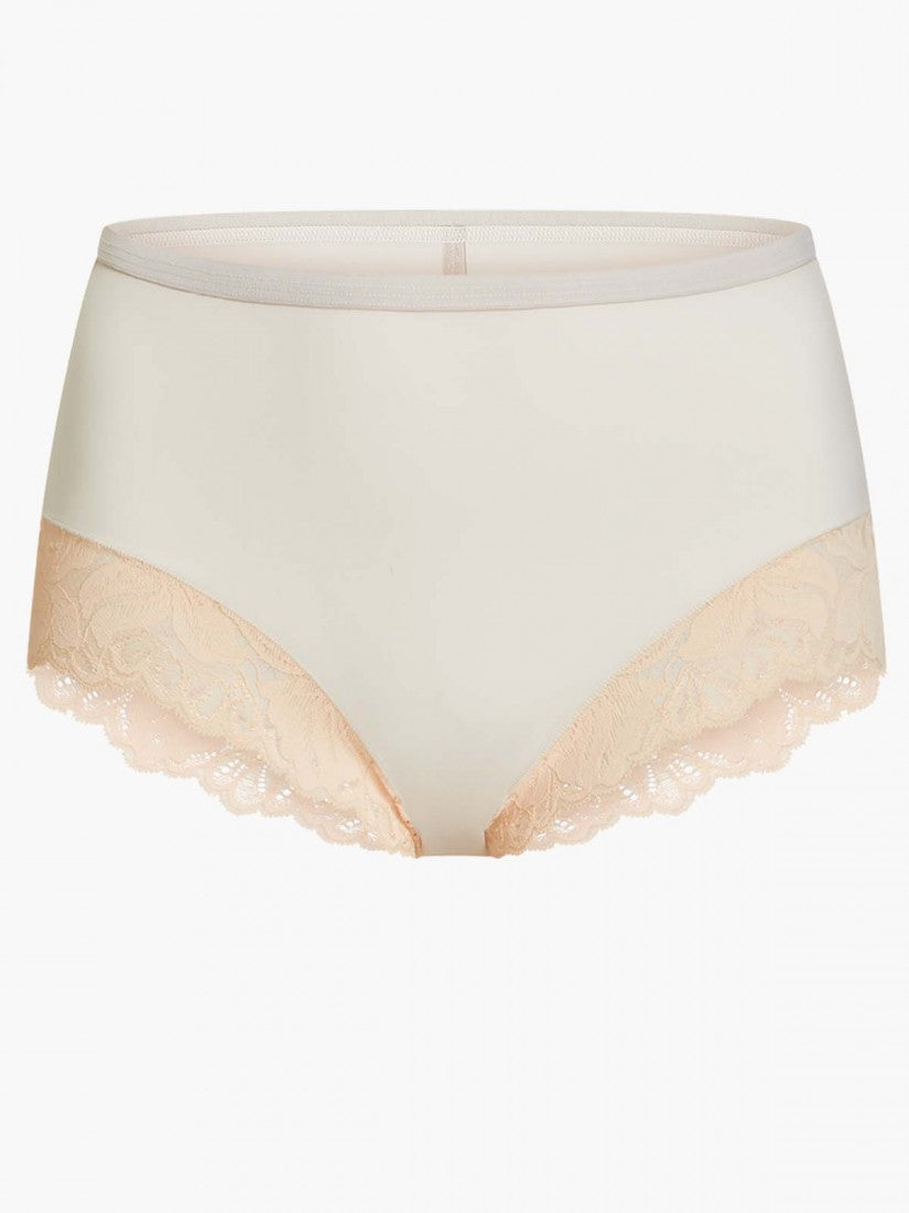 Lace Trimmed Midi Lite-control Brief