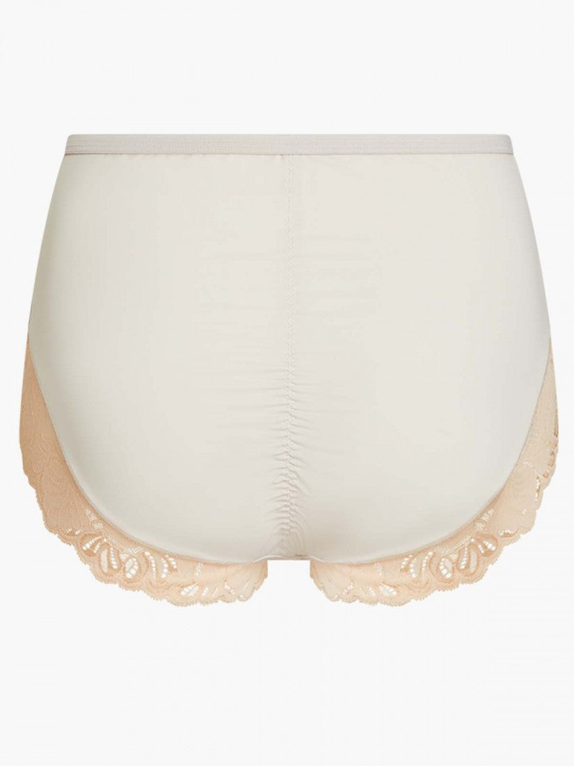 Lace Trimmed Midi Lite-control Brief